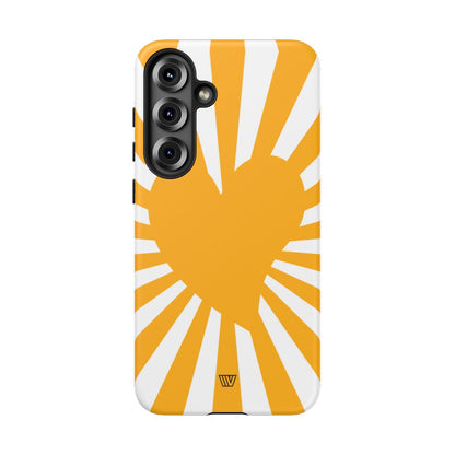 Heart Sun Rays Tough Phone Case – Samsung Galaxy S25 Plus, Matte