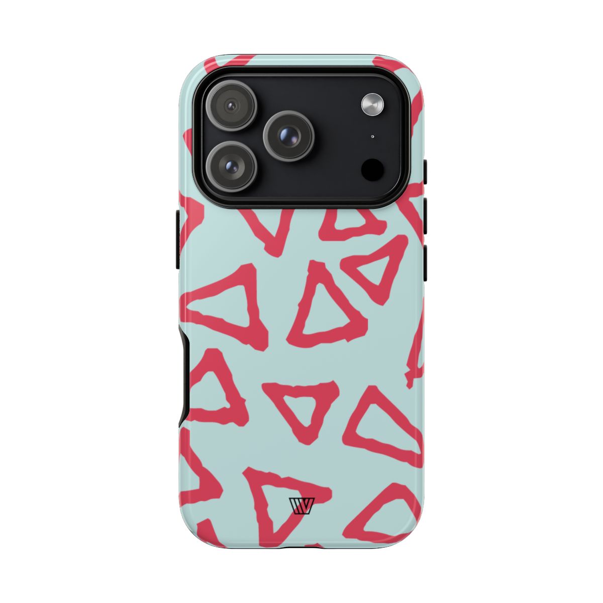 Triangle Doodle Tough Phone Case – iPhone 18 Pro, Glossy