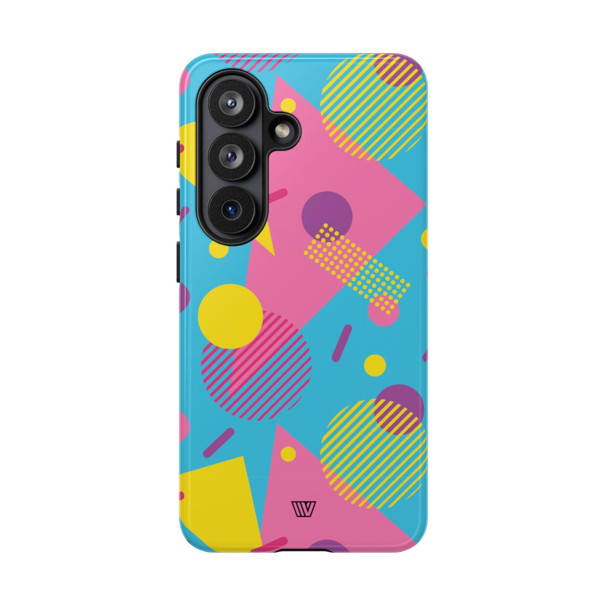 80s / 90s Retro Pattern Light Blue Tough Phone Case – Samsung Galaxy S26, Glossy