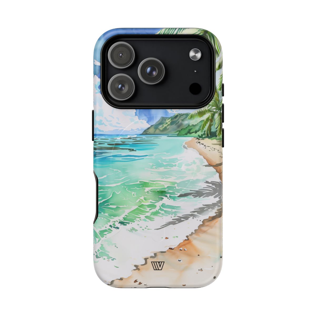 Watercolor Beach MagSafe Tough iPhone Case – iPhone 18 Pro, Matte