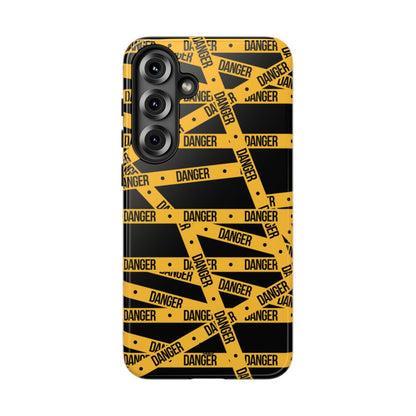 Danger Tape Tough Phone Case – Samsung Galaxy S25 Plus, Glossy