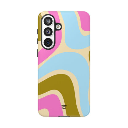 Large Groovy Waves Tough Phone Case – Samsung Galaxy S26 Plus, Glossy