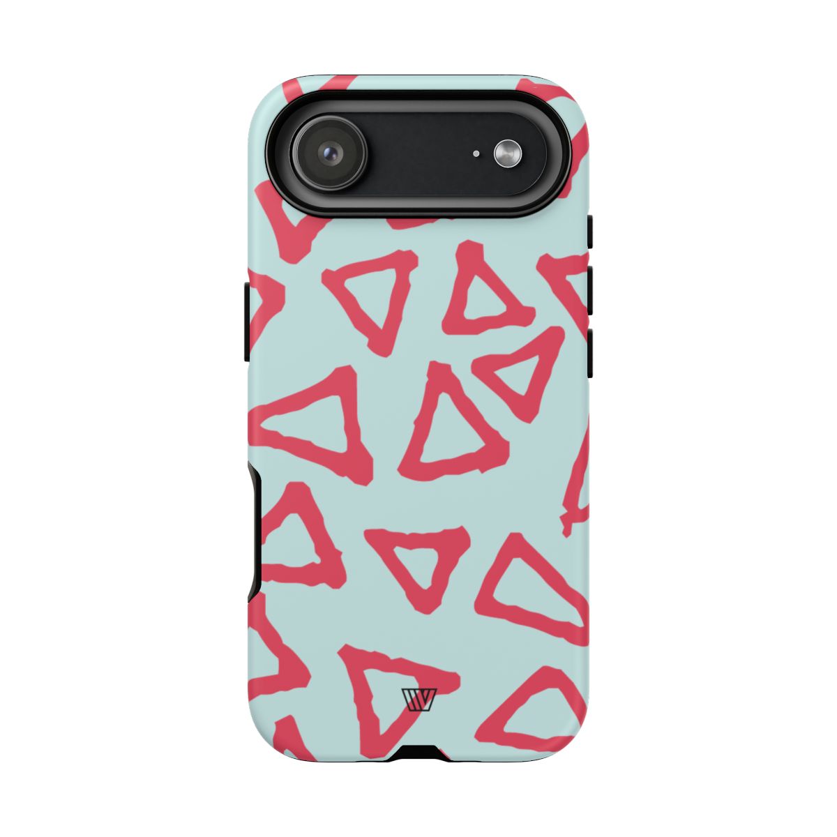 Triangle Doodle Tough Phone Case – iPhone 17 Air, Matte