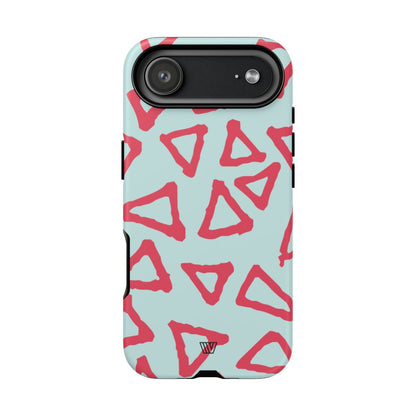 Triangle Doodle Tough Phone Case – iPhone 17 Air, Matte