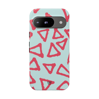 Triangle Doodle Tough Phone Case – Google Pixel 9, Matte