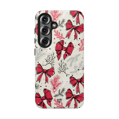Winter Bows Tough Phone Case – Samsung Galaxy S25, Glossy