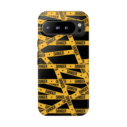 Danger Tape Tough Phone Case – Google Pixel 9 Pro XL, Glossy