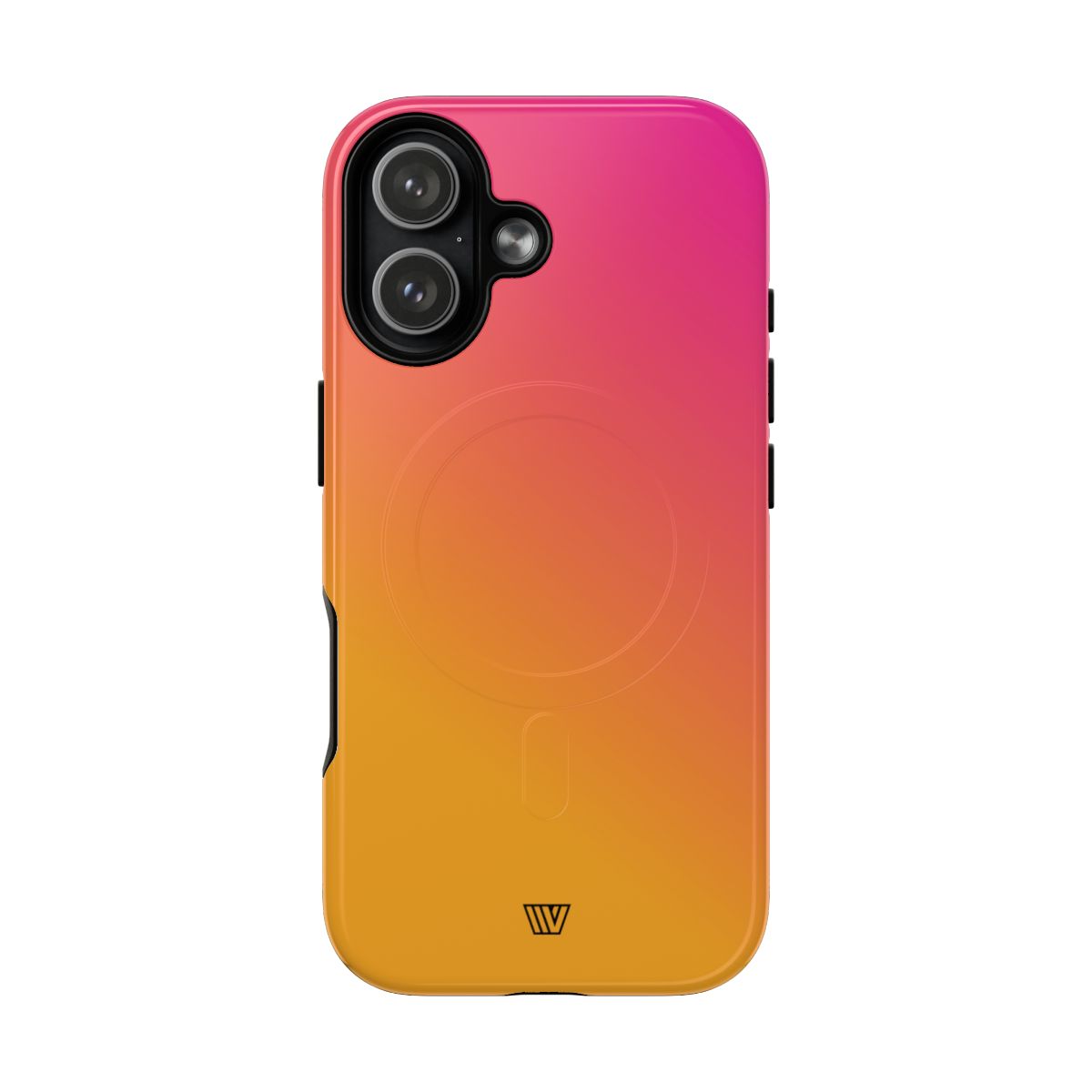 Hot Pink Orange MagSafe Tough iPhone Case – iPhone 17, Glossy