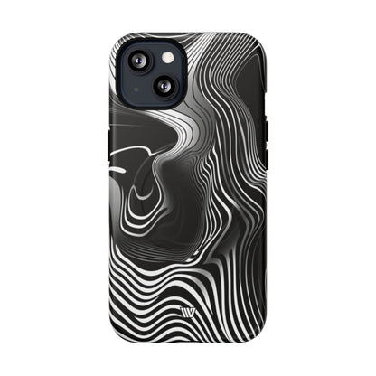 Abstract Zebra Stripes MagSafe Tough iPhone Case – iPhone 13, Matte