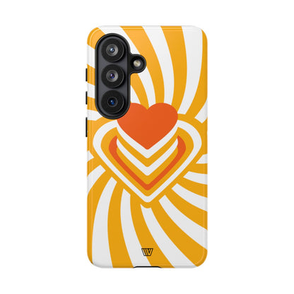 Heart Ray Stack Tough Phone Case – Samsung Galaxy S26, Glossy