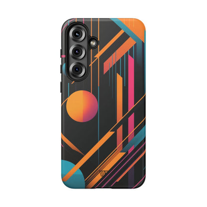 Bold Retro Lines Tough Phone Case – Samsung Galaxy S25 Plus, Matte