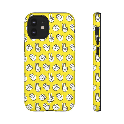 Rock Paper Scissors Tough Phone Case – iPhone 12 Mini, Glossy