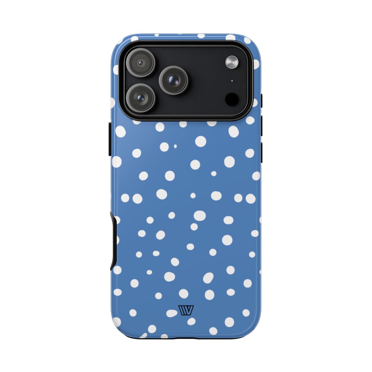 Dusty Blue Dots Tough Phone Case – iPhone 18 Pro Max, Glossy