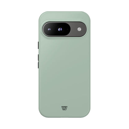 Pastel Green Solid Tough Phone Case – Google Pixel 9, Glossy