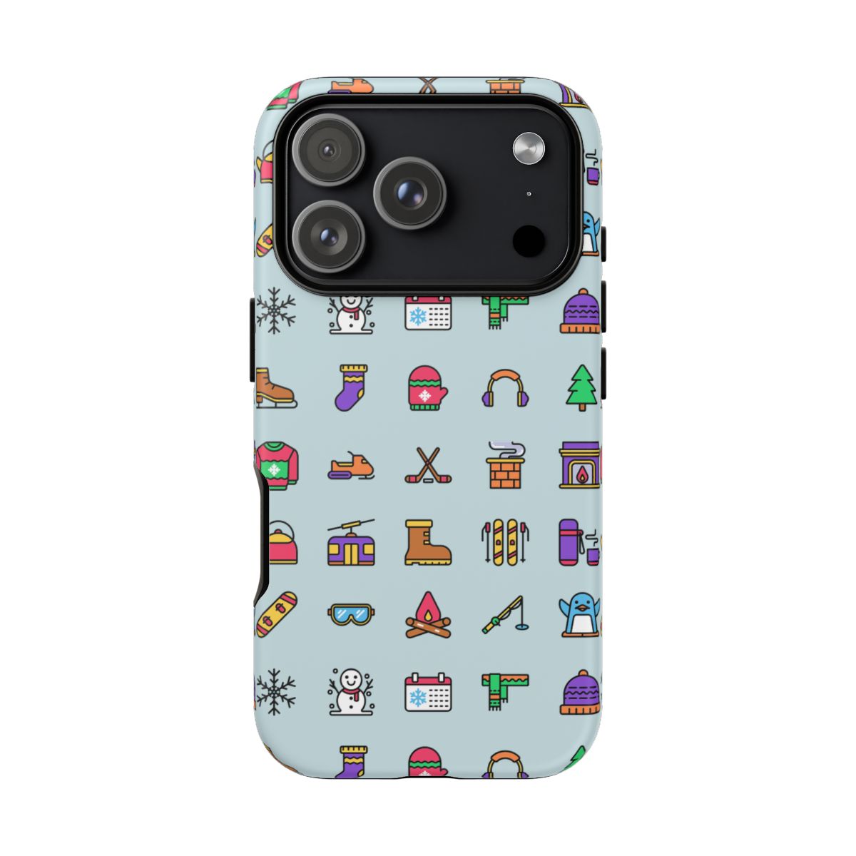 Winter Icons Tough Phone Case – iPhone 17 Pro, Matte