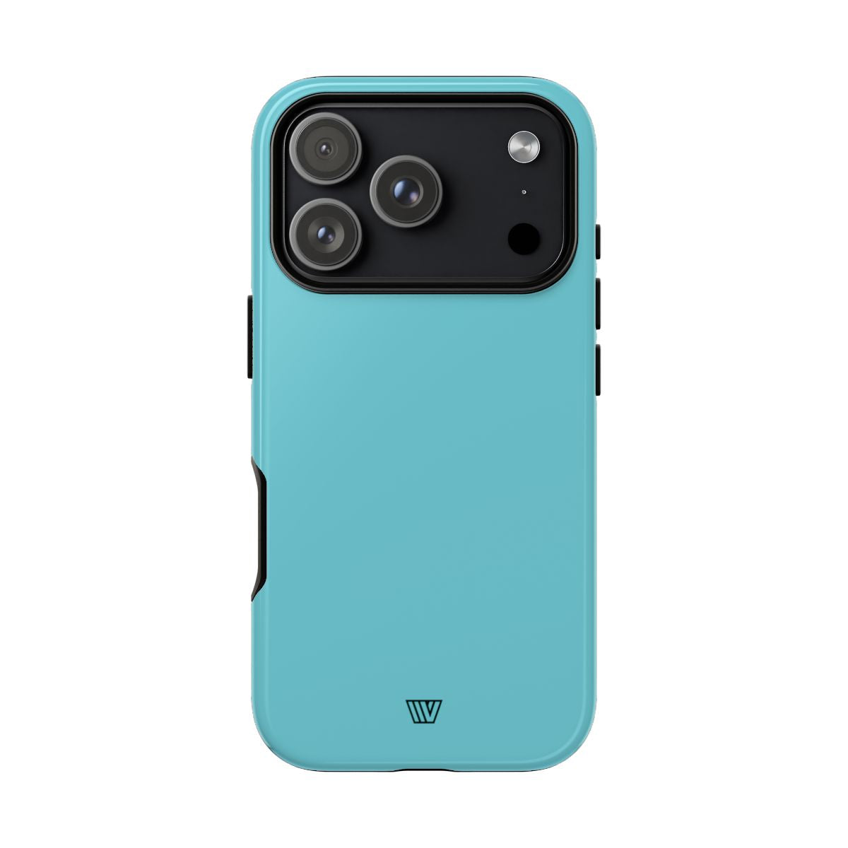 Cyan Tough Phone Case – iPhone 17 Pro, Glossy