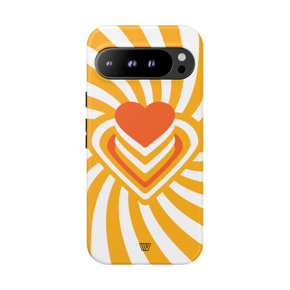 Heart Ray Stack Tough Phone Case – Google Pixel 9 Pro XL, Matte