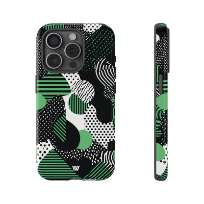 Pattern Clash Tough Phone Case – iPhone 15 Pro, Glossy