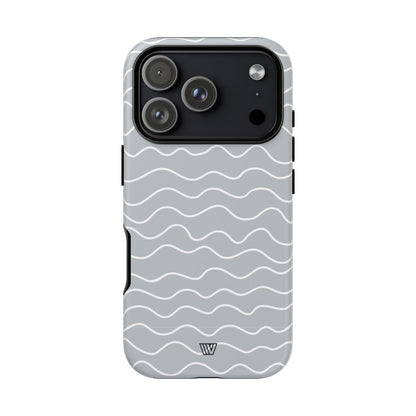 GRAY WAVES | Tough Phone Case