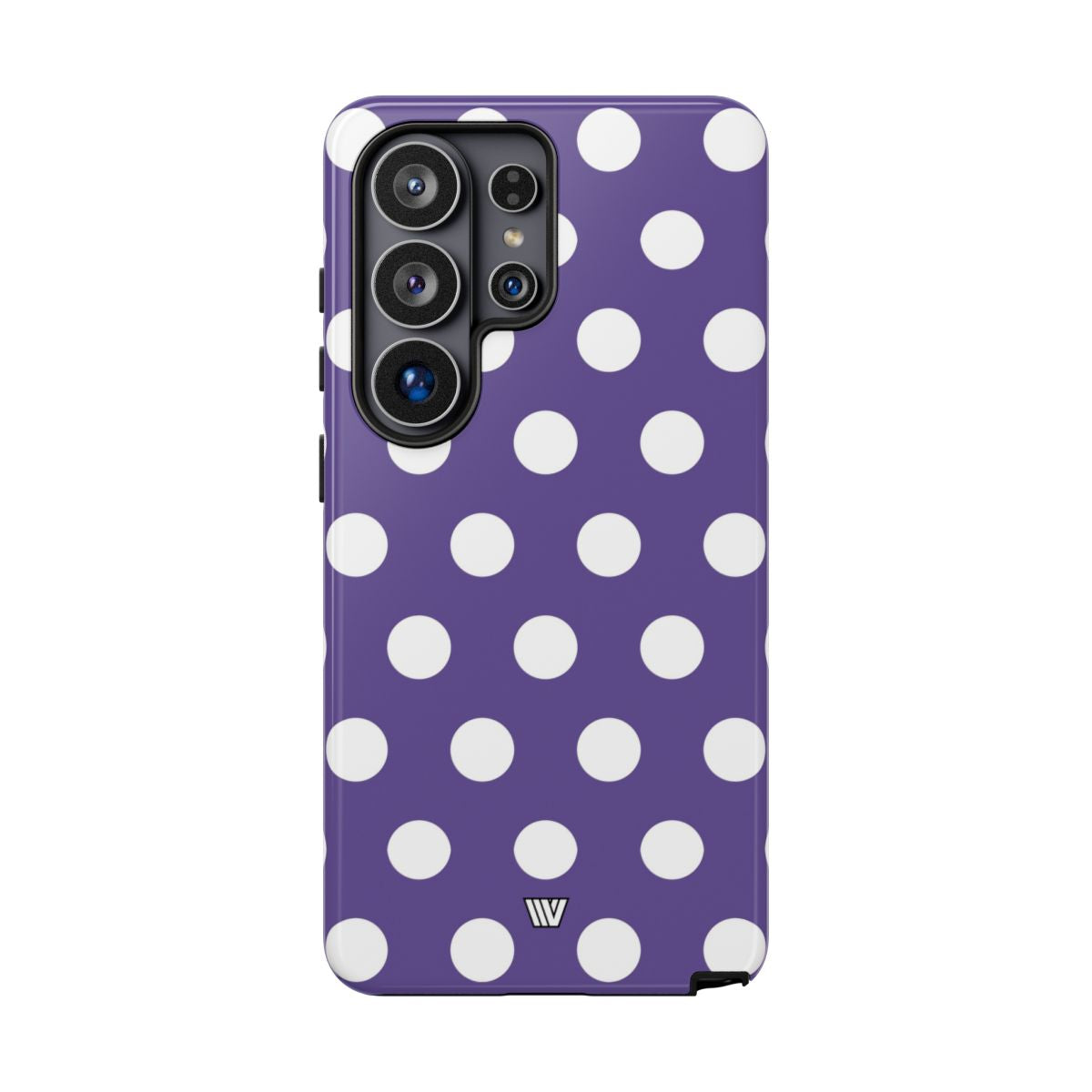Purple Polka Dots Tough Phone Case – Samsung Galaxy S26 Ultra, Glossy