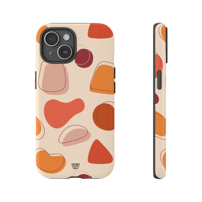 Warm Shapes Tough Phone Case – iPhone 15, Glossy
