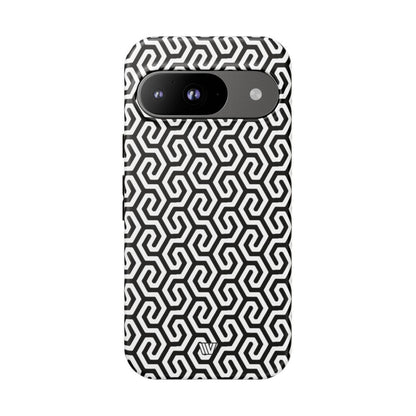 Twisted Grid Tough Phone Case – Google Pixel 9, Matte