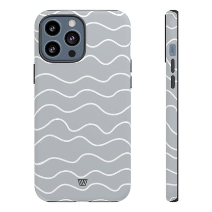 Gray Waves Tough Phone Case – iPhone 13 Pro Max, Matte