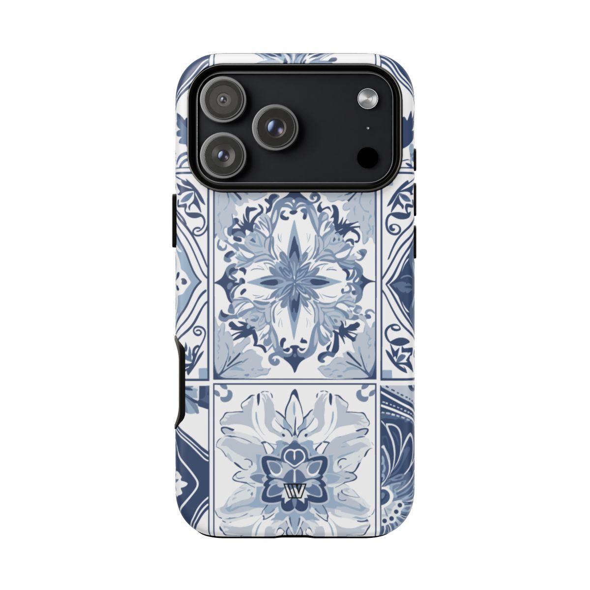 Blue White Tile Tough Phone Case – iPhone 18 Pro Max, Matte
