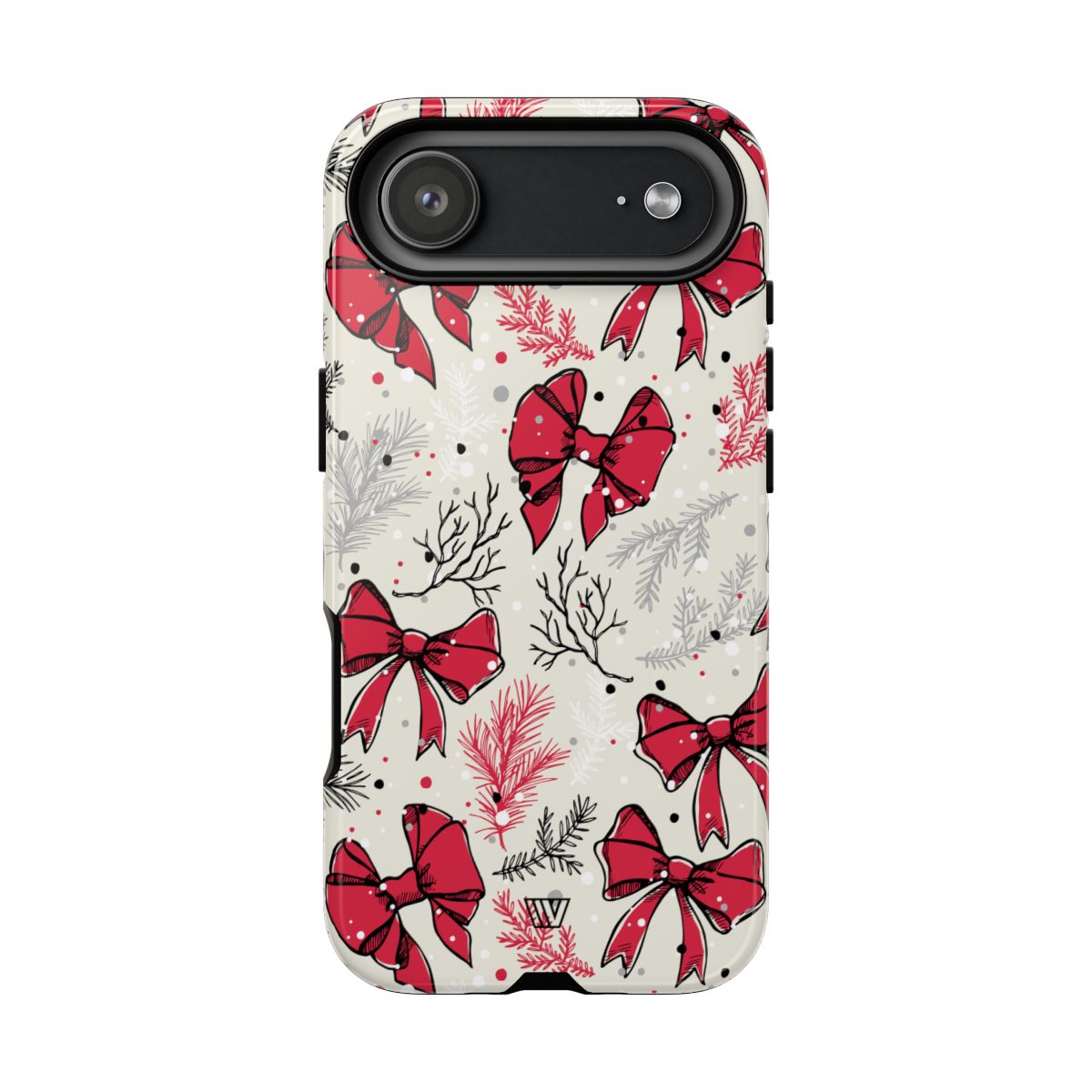 Winter Bows Tough Phone Case – iPhone 17 Air, Glossy