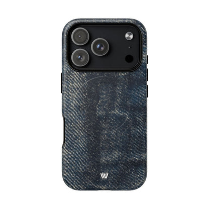 Faded Denim MagSafe Tough iPhone Case – iPhone 18 Pro, Matte