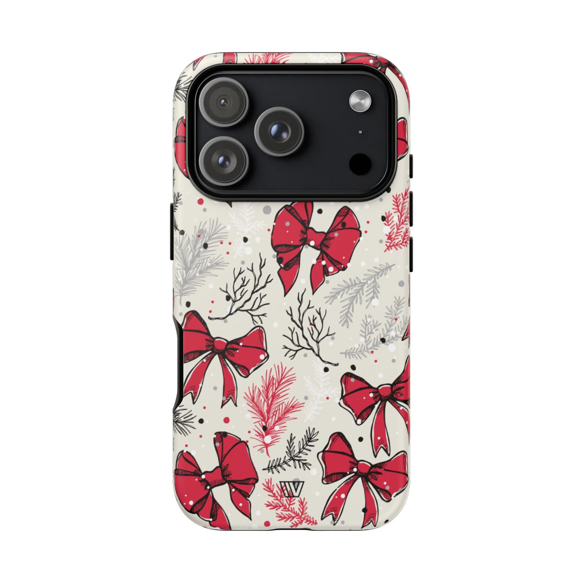 Winter Bows Tough Phone Case – iPhone 18 Pro, Matte