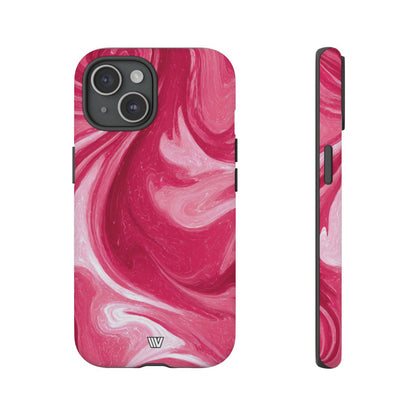Strawberry Storm Tough Phone Case – iPhone 15, Matte