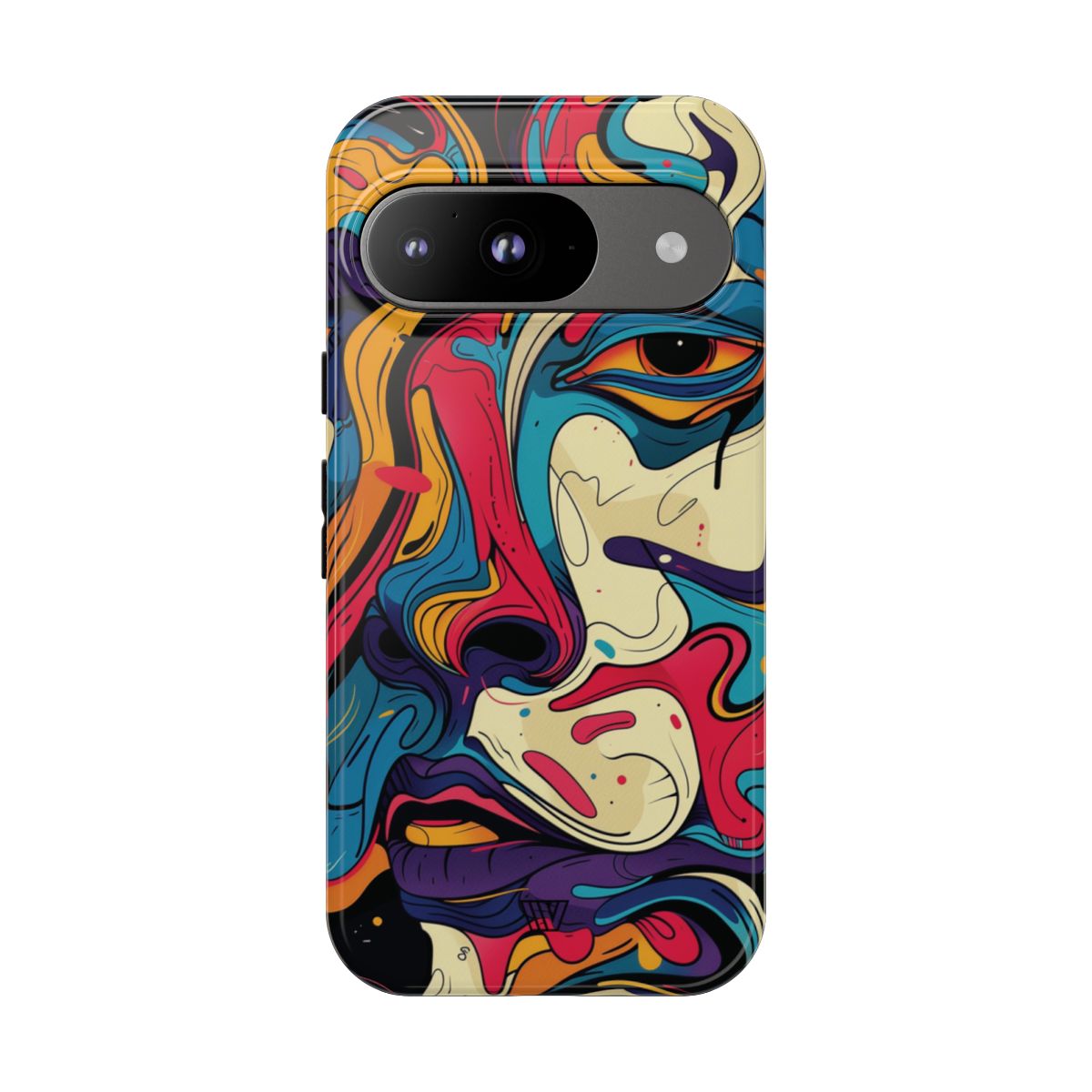 Abstract Gaze Tough Phone Case – Google Pixel 9, Glossy
