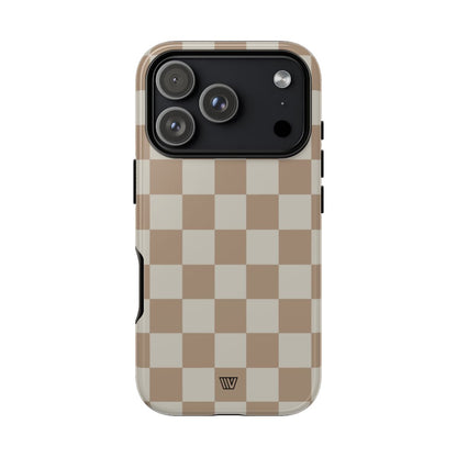 NEUTRAL CHECKERBOARD | Tough Phone Case