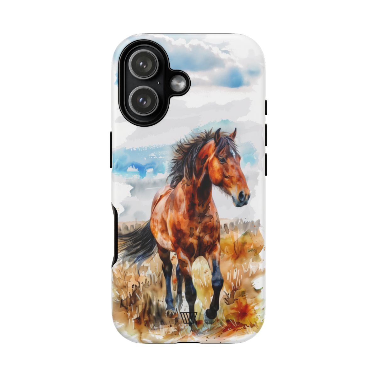 Watercolor Horse Tough Phone Case – iPhone 17, Matte