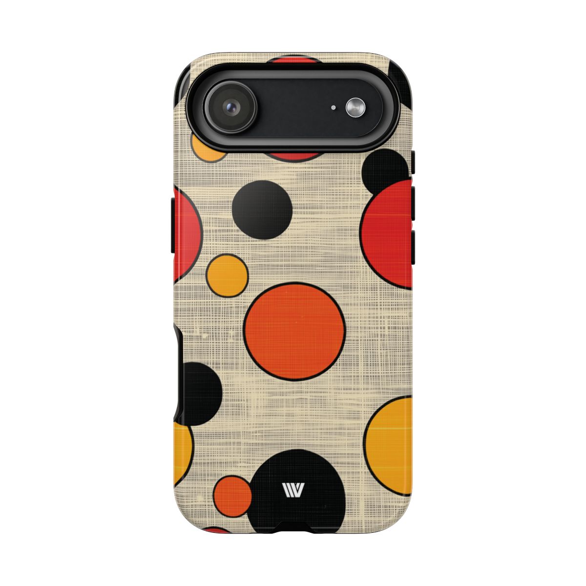 Mid-Century Dots Tough Phone Case – iPhone 17 Air, Glossy