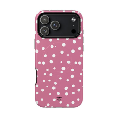Blush Red Dots MagSafe Tough iPhone Case – iPhone 18 Pro Max, Matte