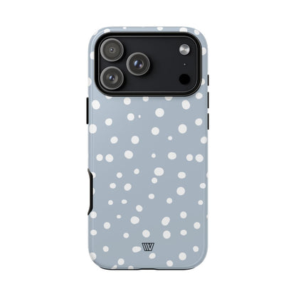 Blue Haze Dots Tough Phone Case – iPhone 17 Pro Max, Glossy