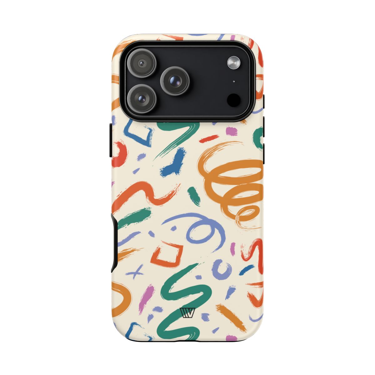 Doodle Brush Strokes Tough Phone Case – iPhone 18 Pro Max, Matte
