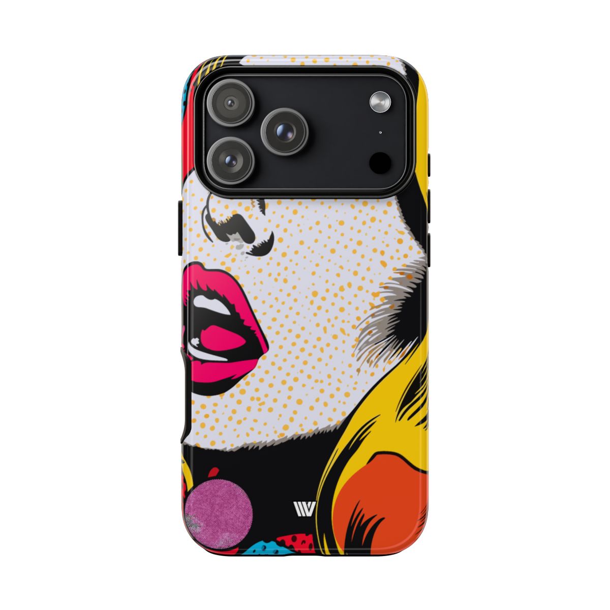 Pop Art Face Tough Phone Case – iPhone 17 Pro Max, Glossy