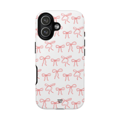 Red Ribbon Charm Tough Phone Case – iPhone 17, Glossy