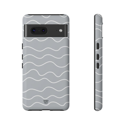 Gray Waves Tough Phone Case – Google Pixel 7, Matte