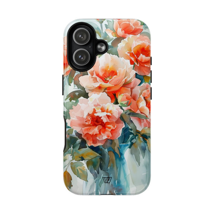 Peony Dreams MagSafe Tough iPhone Case – iPhone 17, Glossy