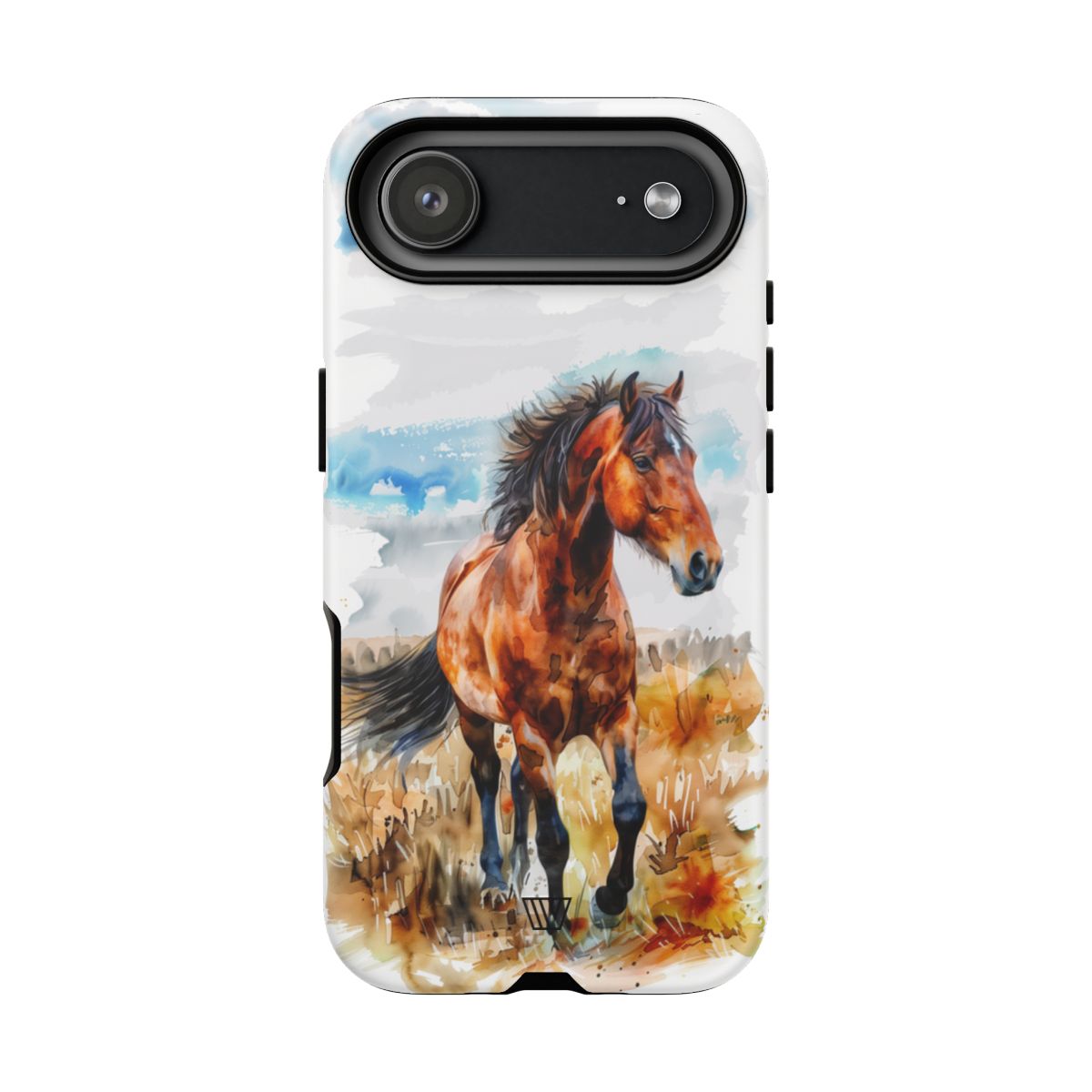 Watercolor Horse Tough Phone Case – iPhone 17 Air, Matte