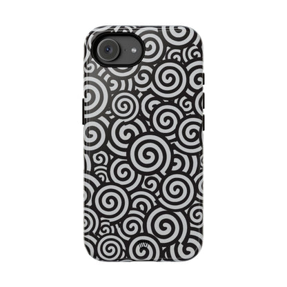 Abstract Sprial Tough Phone Case – iPhone 17e, Glossy