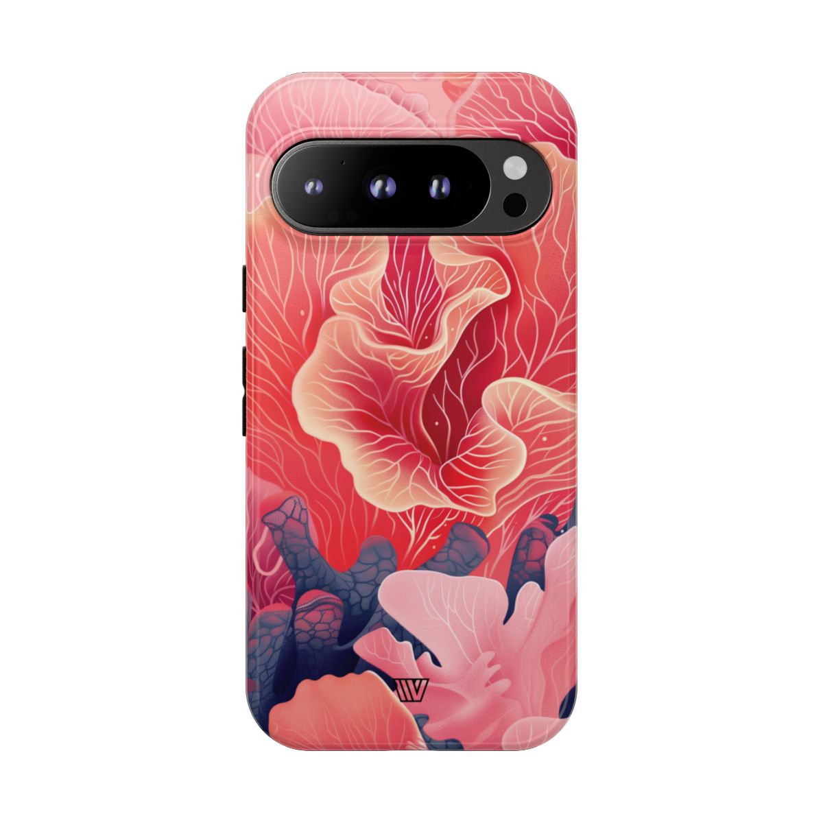 Pink Coral Tough Phone Case – Google Pixel 9 Pro, Glossy