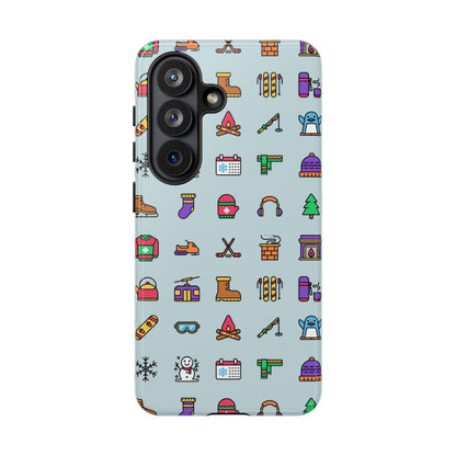 Winter Icons Tough Phone Case – Samsung Galaxy S26, Glossy