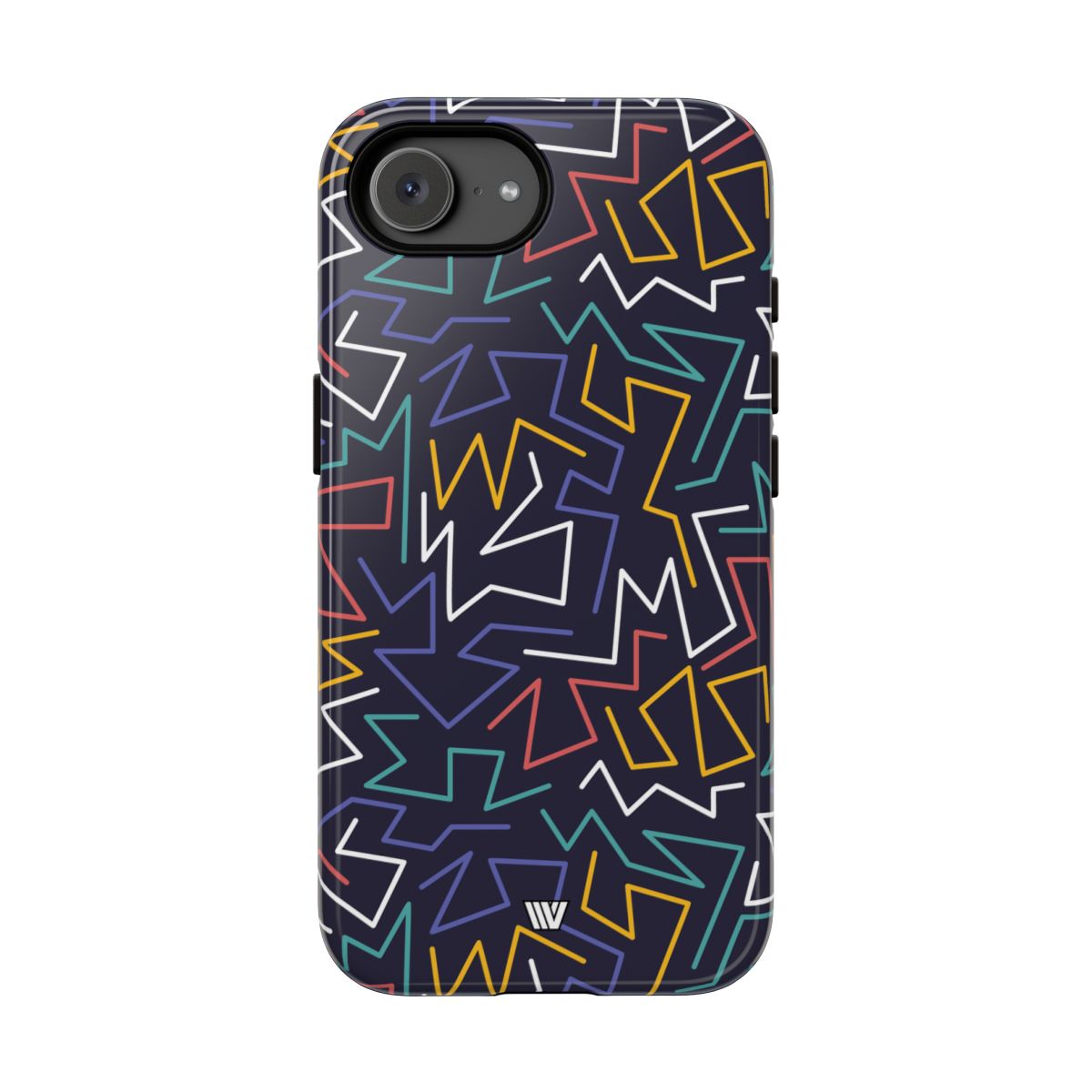 Zigzag Night Tough Phone Case – iPhone 16e, Glossy