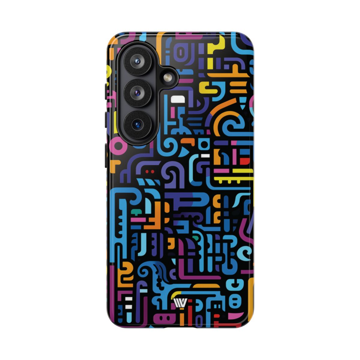 Neon Glyphs Tough Phone Case – Samsung Galaxy S26, Glossy