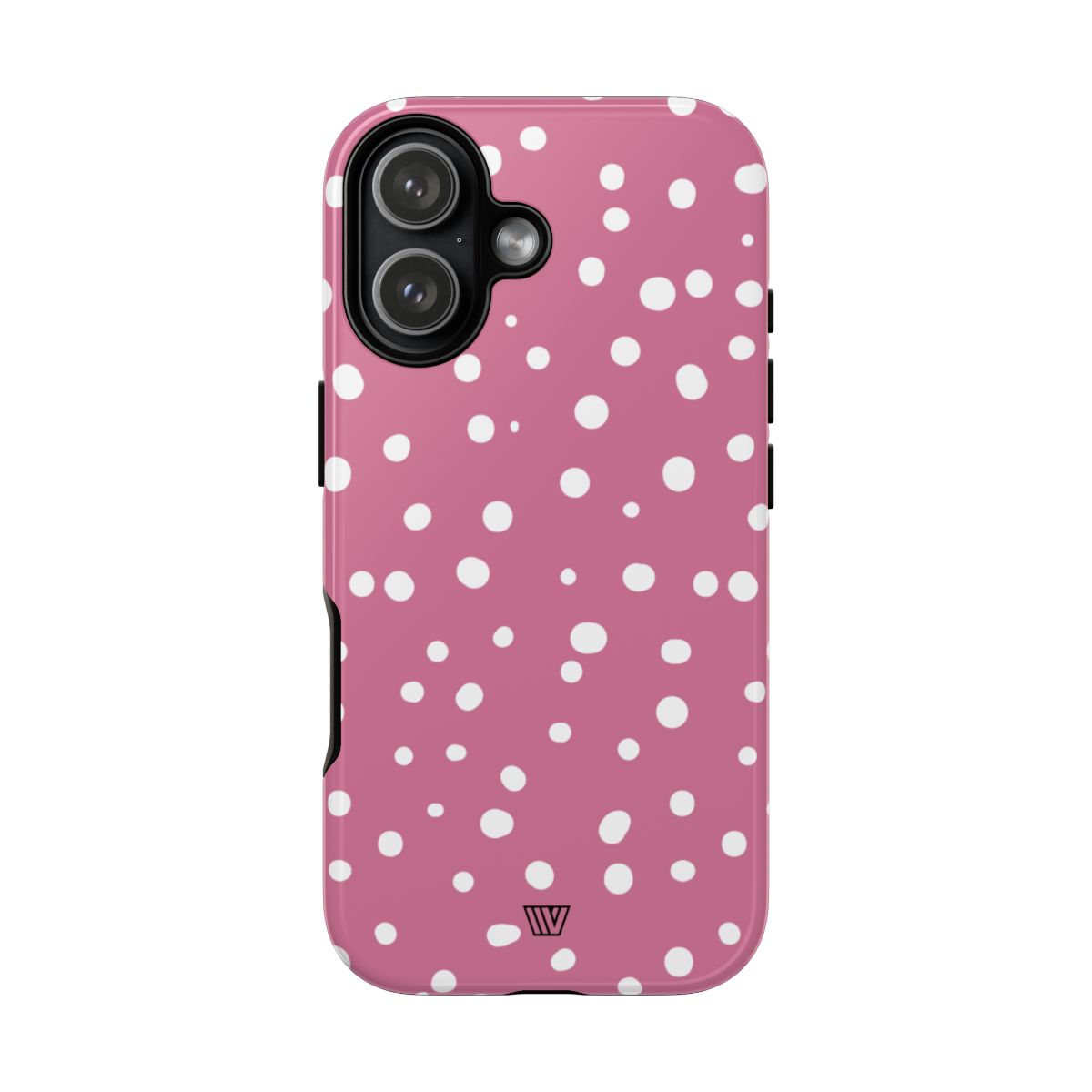 Blush Red Dots Tough Phone Case – iPhone 17, Glossy